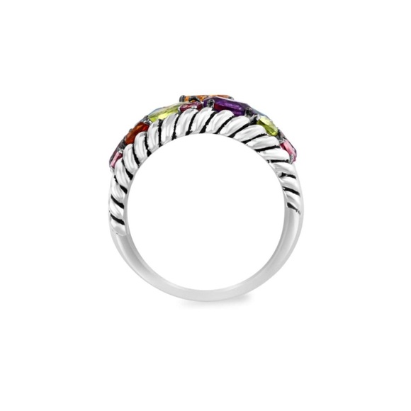 EFFY pear shaped rainbow gemstone ring - Picture 6 of 8
